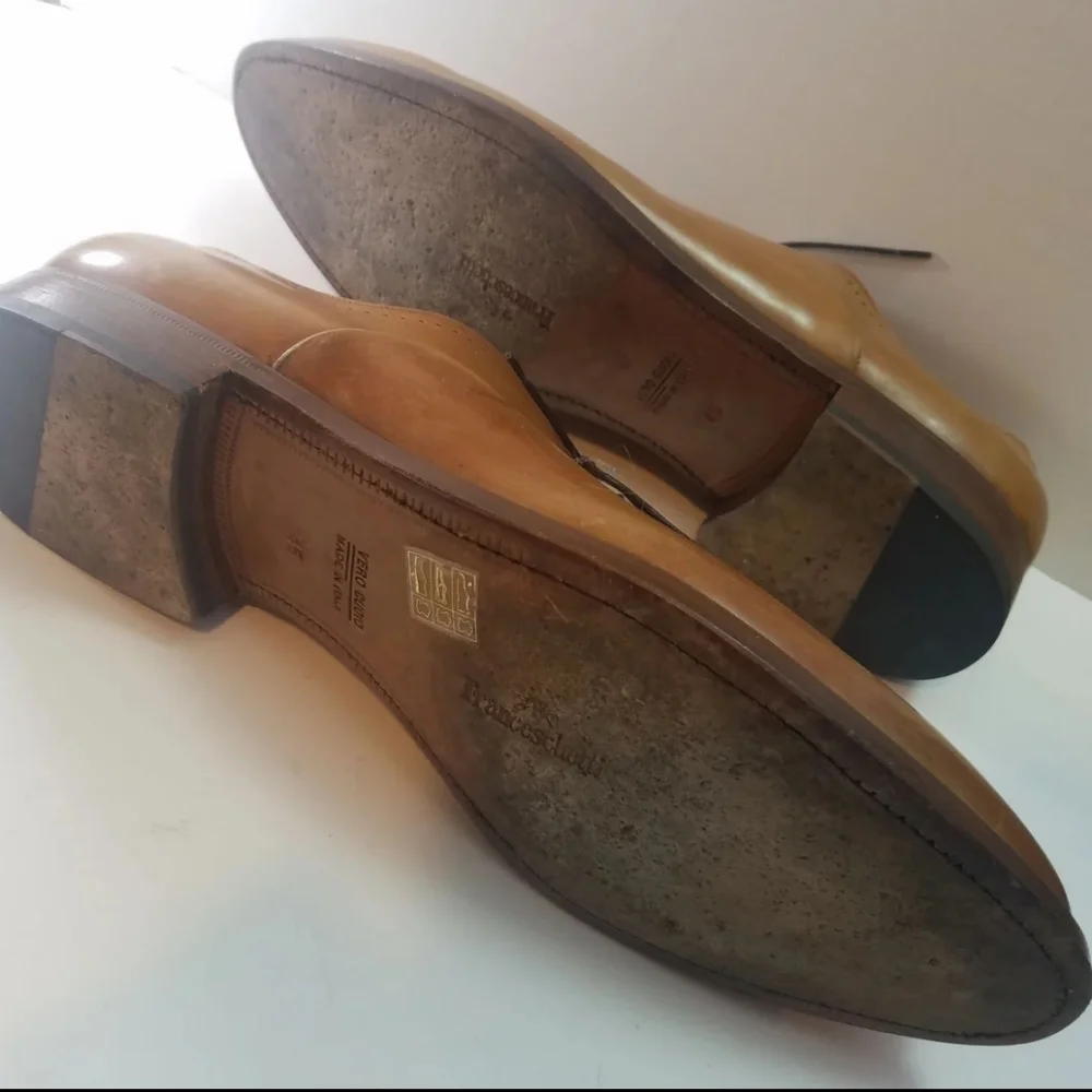 Franceschetti for Barney's New York Size 45 Leather Dress Shoes Made in Italy